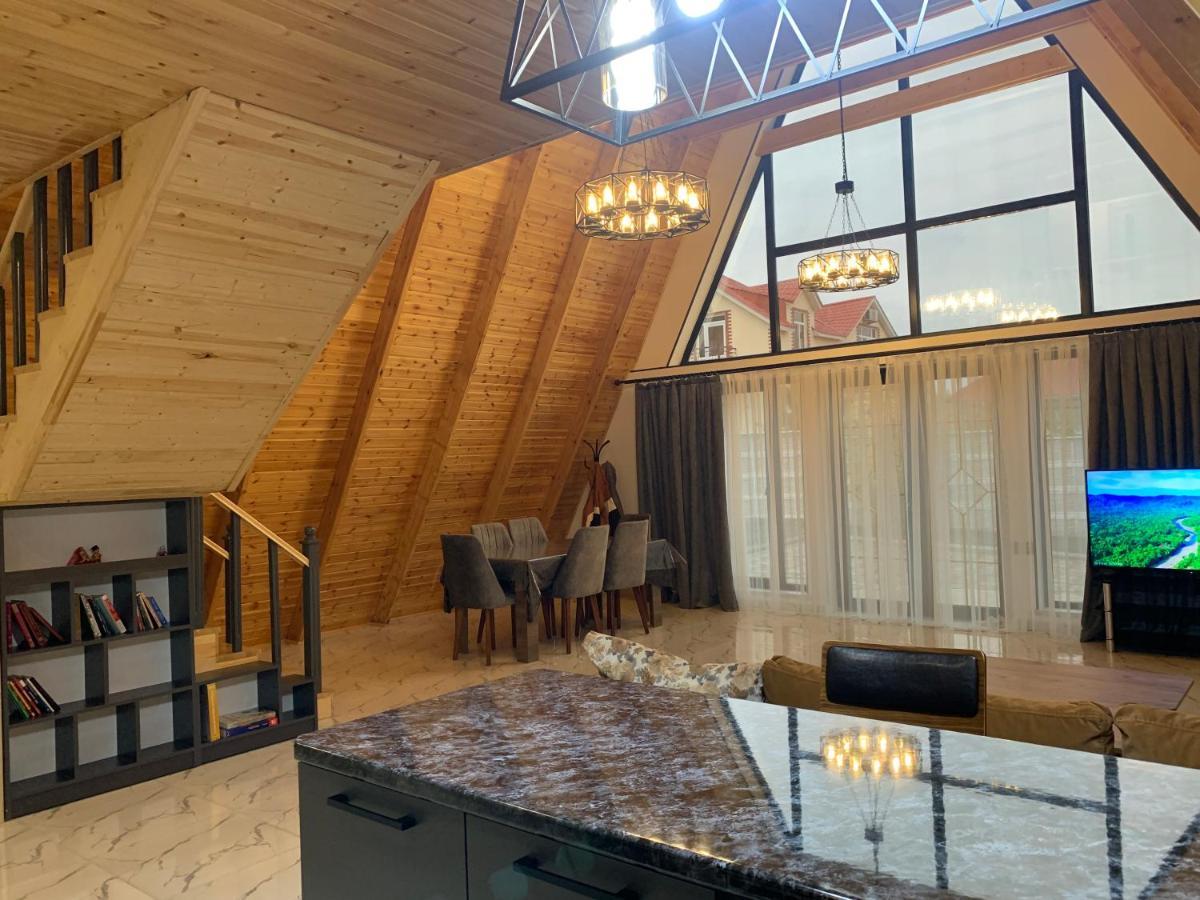Qafqaz Family Chalet Villa Gabala Bagian luar foto