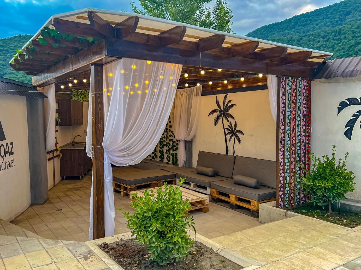 Qafqaz Family Chalet Villa Gabala Bagian luar foto