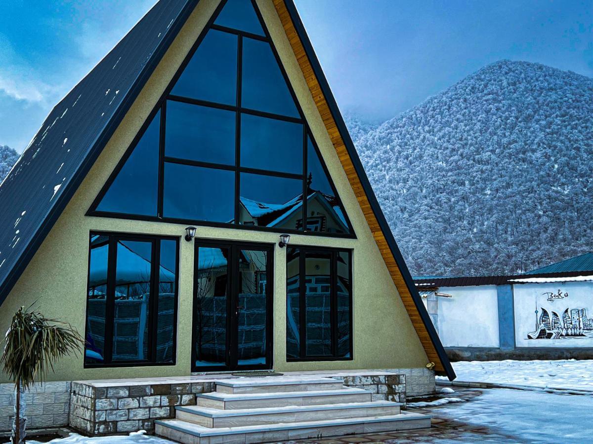 Qafqaz Family Chalet Villa Gabala Bagian luar foto