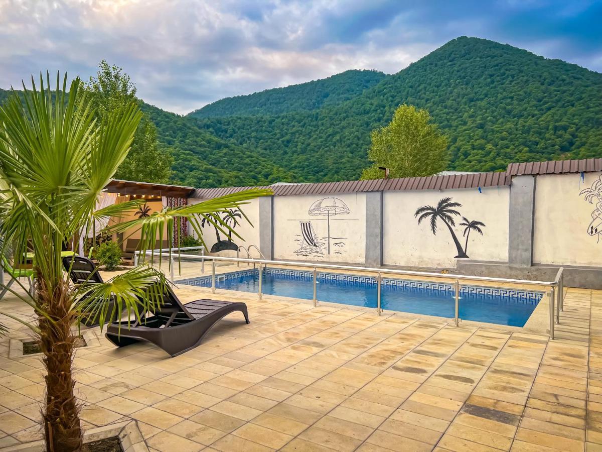 Qafqaz Family Chalet Villa Gabala Bagian luar foto